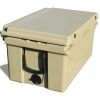 Khaki color ice cooler box 65QT camping ice chest beer box outdoor fishing cooler