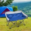 Folding Camping Chair with Bags and Padded Backrest