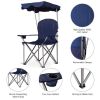 Portable Folding Beach Canopy Chair with Cup Holders