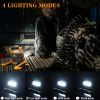 1Pack LED Working Light High Lumen Rechargeable Floodlight Portable Foldable Camping Light With 360Â° Rotation Stand